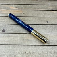 Image 7 of Handcrafted Blue Resin and Pinecone Rollerball Pen 