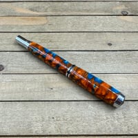 Image 7 of Copper Turquoise Rollerball Pen in Chrome Jr. Gentleman Style