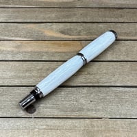 Image 7 of Icicle White Handmade Acrylic Rollerball Pen