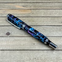 Image 1 of Confetti Resin Rollerball Pen, Handmade Junior Gentleman Style