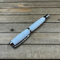 Image 9 of Icicle White Handmade Acrylic Rollerball Pen