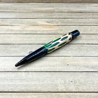 Image 1 of Cast Cholla Cactus Skeleton in Green and Black Resin