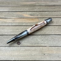 Image 1 of Rainbow Trout Pen on Curly Maple Wood