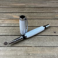 Image 10 of Icicle White Handmade Acrylic Rollerball Pen