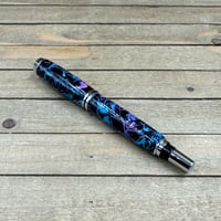 Image 4 of Confetti Resin Rollerball Pen, Handmade Junior Gentleman Style
