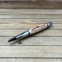 Image 2 of Rainbow Trout Pen on Curly Maple Wood
