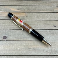 Image 4 of Handmade Mesquite Wood Ballpoint Pen Cast with La Gloria Cubana Cigar Label