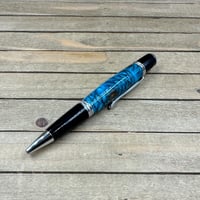 Image 2 of Turquoise Teal Alder Pinecone Sierra Style Twist Pen