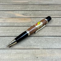 Image 5 of Handmade Mesquite Wood Ballpoint Pen Cast with La Gloria Cubana Cigar Label
