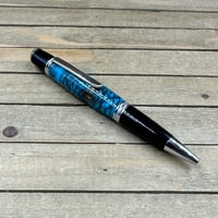 Image 3 of Turquoise Teal Alder Pinecone Sierra Style Twist Pen