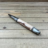 Image 5 of Rainbow Trout Pen on Curly Maple Wood