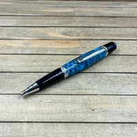 Image 5 of Turquoise Teal Alder Pinecone Sierra Style Twist Pen