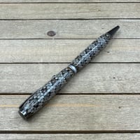 Image 7 of Handmade Real Rattlesnake Snakeskin Pen, Gunpolish Finish, Slimline