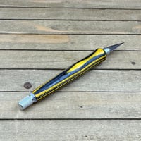 Image 6 of Handmade Black and Yellow Wood Hobby Knife