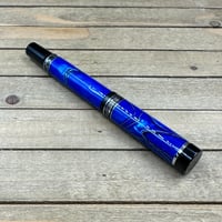Image 7 of Handmade Cobalt Blue Mesh Rollerball Pen, Ultralight 