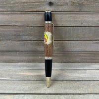 Image 8 of Handmade Mesquite Wood Ballpoint Pen Cast with La Gloria Cubana Cigar Label