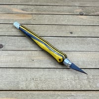 Image 7 of Handmade Black and Yellow Wood Hobby Knife