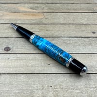 Image 7 of Turquoise Teal Alder Pinecone Sierra Style Twist Pen