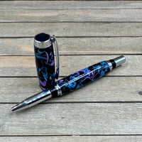 Image 10 of Confetti Resin Rollerball Pen, Handmade Junior Gentleman Style