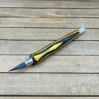 Image 8 of Handmade Black and Yellow Wood Hobby Knife