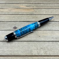 Image 8 of Turquoise Teal Alder Pinecone Sierra Style Twist Pen