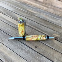 Image 8 of Handcrafted Alumilite Acrylic Rollerball Pen in Sun Dance Swirl Resin