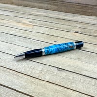 Image 9 of Turquoise Teal Alder Pinecone Sierra Style Twist Pen