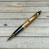 Image 2 of Handmade Texas Mountain Laurel Ballpoint Pen with Gold Titanium Accents