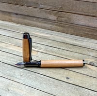 Image 10 of Handcrafted Virginia Cherry Fountain Pen with Gunmetal Hardware 