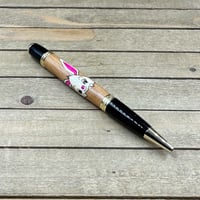 Image 1 of Easter Bunny Ambrosia Maple Pen: Handcrafted Laser Inlay Gift