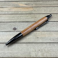 Image 4 of Gunmetal and Bradford Pear Click Pen, Clicker Style Pen with Parker Refill