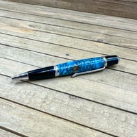 Image 10 of Turquoise Teal Alder Pinecone Sierra Style Twist Pen