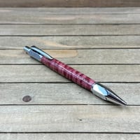 Image 1 of Heavy Duty Sketch Pencil in Red Dyed Curly Maple, Thick 2mm Lead Pencil