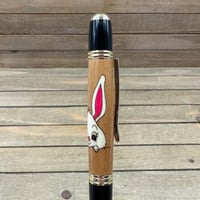 Image 3 of Easter Bunny Ambrosia Maple Pen: Handcrafted Laser Inlay Gift