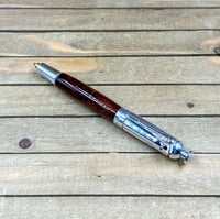 Image 4 of Handcrafted Black Walnut Revolver Pen Themed Wild West Six Shooter Ballpoint