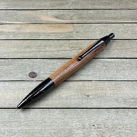 Image 5 of Gunmetal and Bradford Pear Click Pen, Clicker Style Pen with Parker Refill