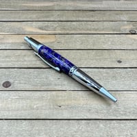 Image 1 of Handmade Purple Resin Click Pen