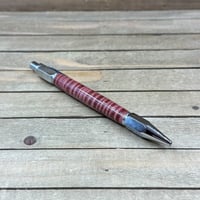 Image 3 of Heavy Duty Sketch Pencil in Red Dyed Curly Maple, Thick 2mm Lead Pencil