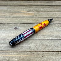 Image 3 of Weathered New Mexico and USA Flag Cigar Style Ballpoint Pen