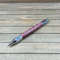 Image 4 of Heavy Duty Sketch Pencil in Red Dyed Curly Maple, Thick 2mm Lead Pencil