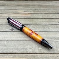 Image 4 of Weathered New Mexico and USA Flag Cigar Style Ballpoint Pen