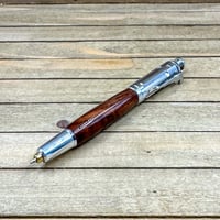 Image 6 of Handcrafted Black Walnut Revolver Pen Themed Wild West Six Shooter Ballpoint