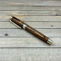 Image 3 of Handcrafted Mexican Bocote Wood Rollerball Pen 