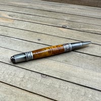 Image 10 of Handcrafted Chittum Burl Wood Twist Pen in Antique Pewter