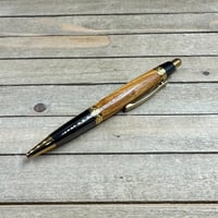 Image 6 of Handmade Texas Mountain Laurel Ballpoint Pen with Gold Titanium Accents