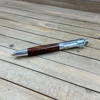 Image 7 of Handcrafted Black Walnut Revolver Pen Themed Wild West Six Shooter Ballpoint