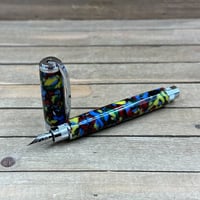 Image 8 of Fine Nib Handcrafted Starry Night Fountain Pen