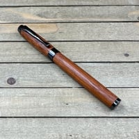 Image 1 of Exotic Sapele Mahogany Wood Introductory Rollerball Pen