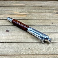 Image 8 of Handcrafted Black Walnut Revolver Pen Themed Wild West Six Shooter Ballpoint