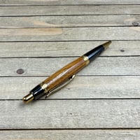 Image 8 of Handmade Texas Mountain Laurel Ballpoint Pen with Gold Titanium Accents